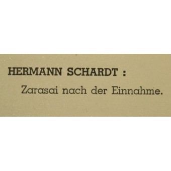 Zarasaiin (Liettuan) vangitsemisen jälkeen Maler im Osten, Hermann Schardt. Espenlaub militaria